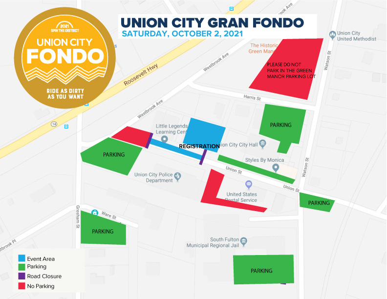 Union City Fondo Parking Map