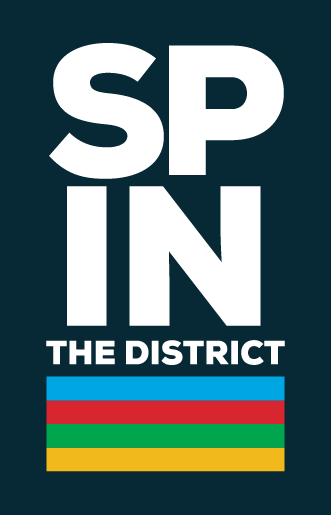 Spin The District logo